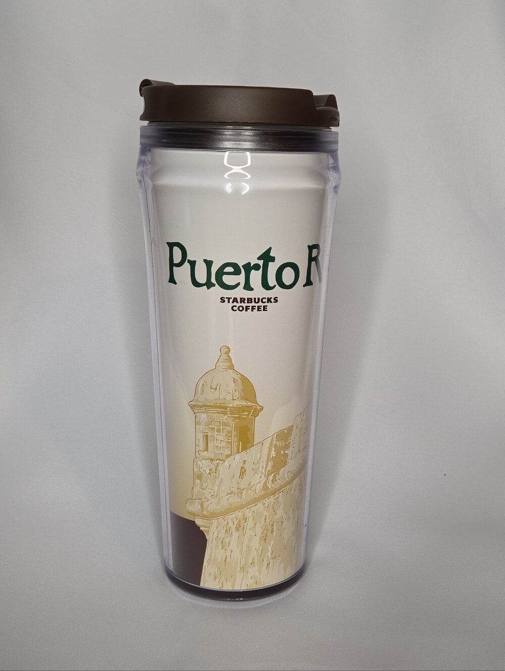 2004 Starbucks Global Icon Collection Puerto Rico Double Wall Tumbler/Cup 12 oz.